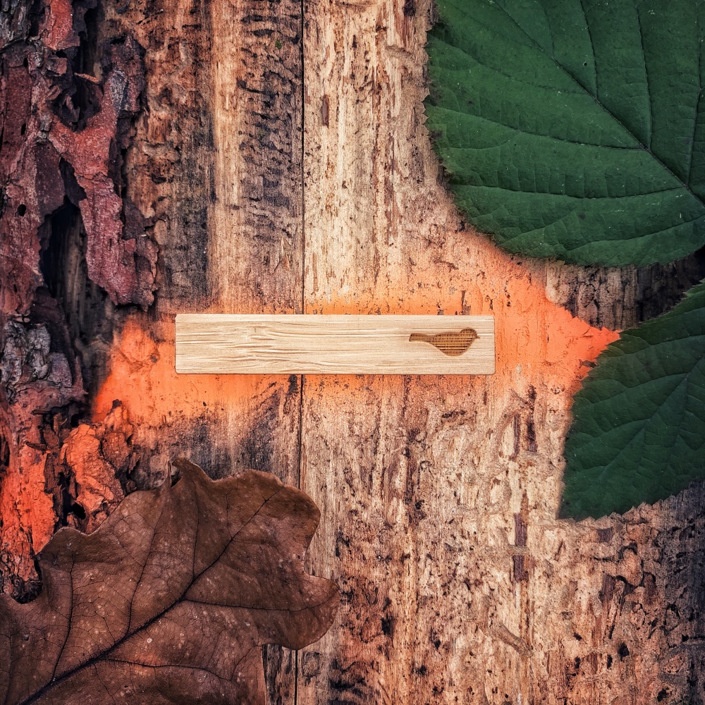 Dřevěná spona na kravatu Vlaštovka 