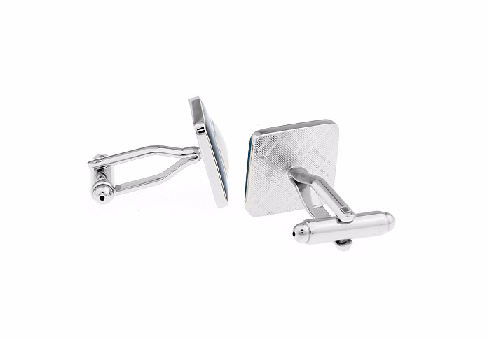 Manžetové knoflíčky Fashion Čtverec - modrý