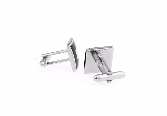 Manžetové knoflíčky Fashion Terč - černý 