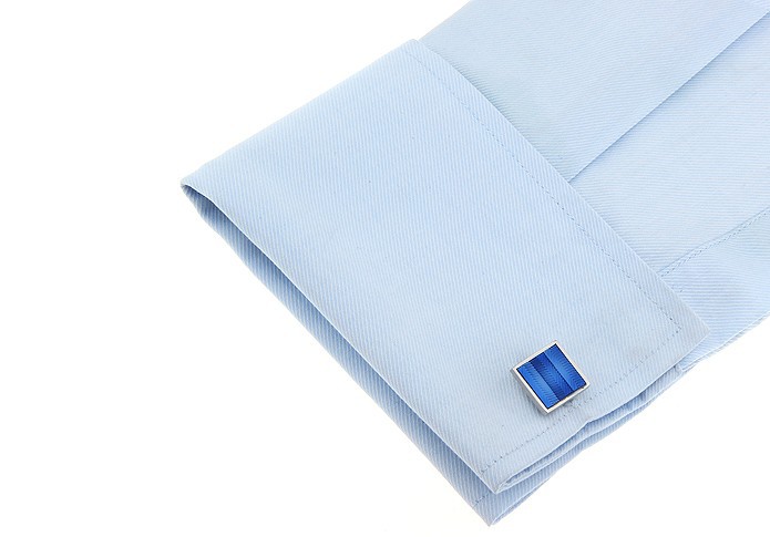 Manžetové knoflíčky Smalt - modrý