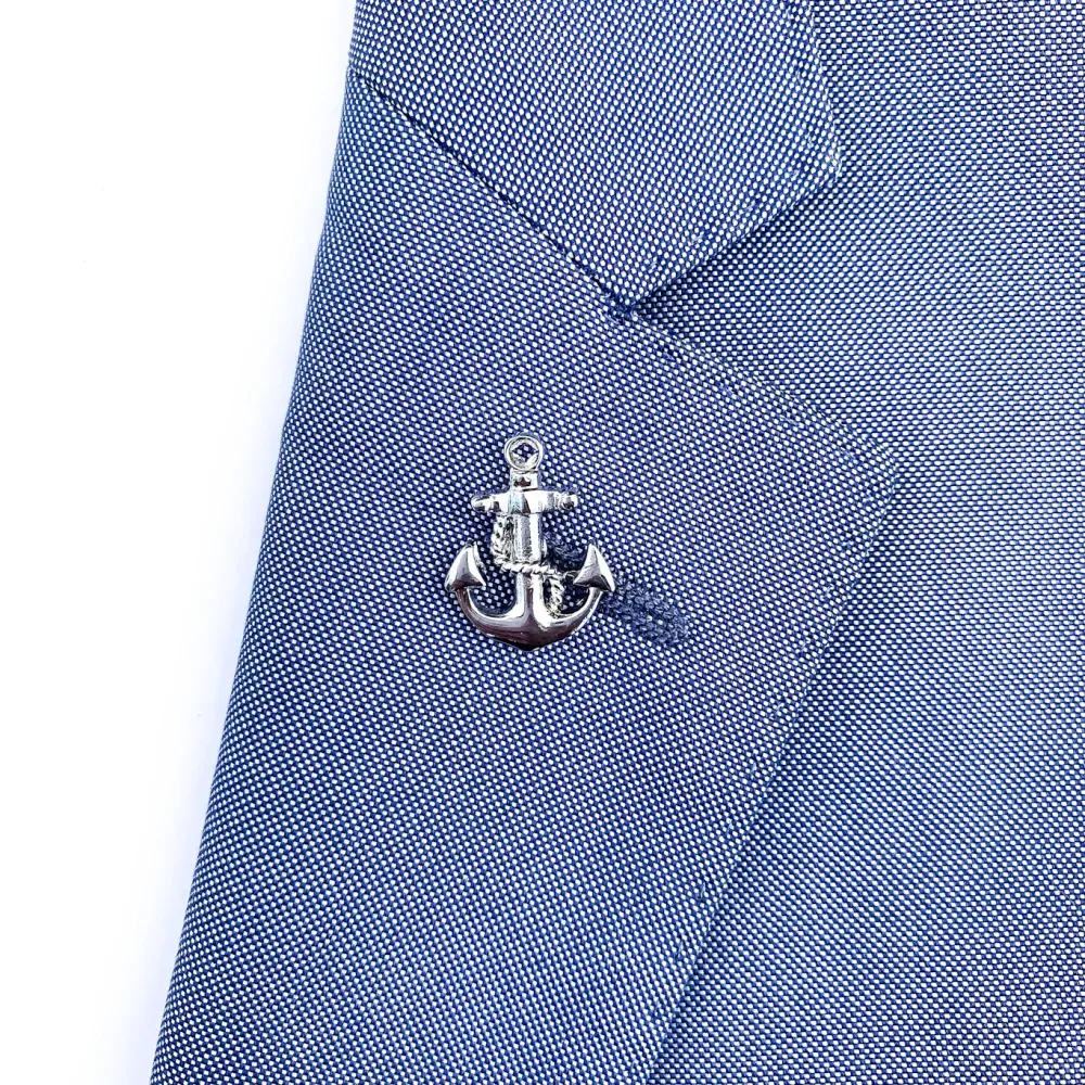 Brož do saka Kotva s lanem 