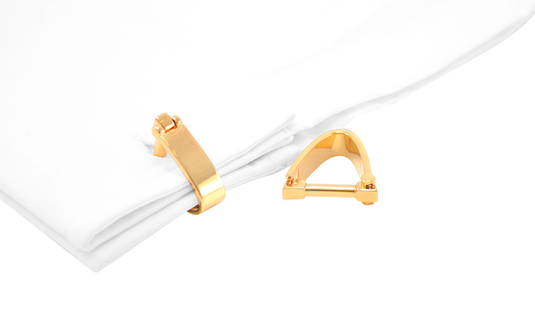 Manžetové knoflíčky Spojka zlatá 