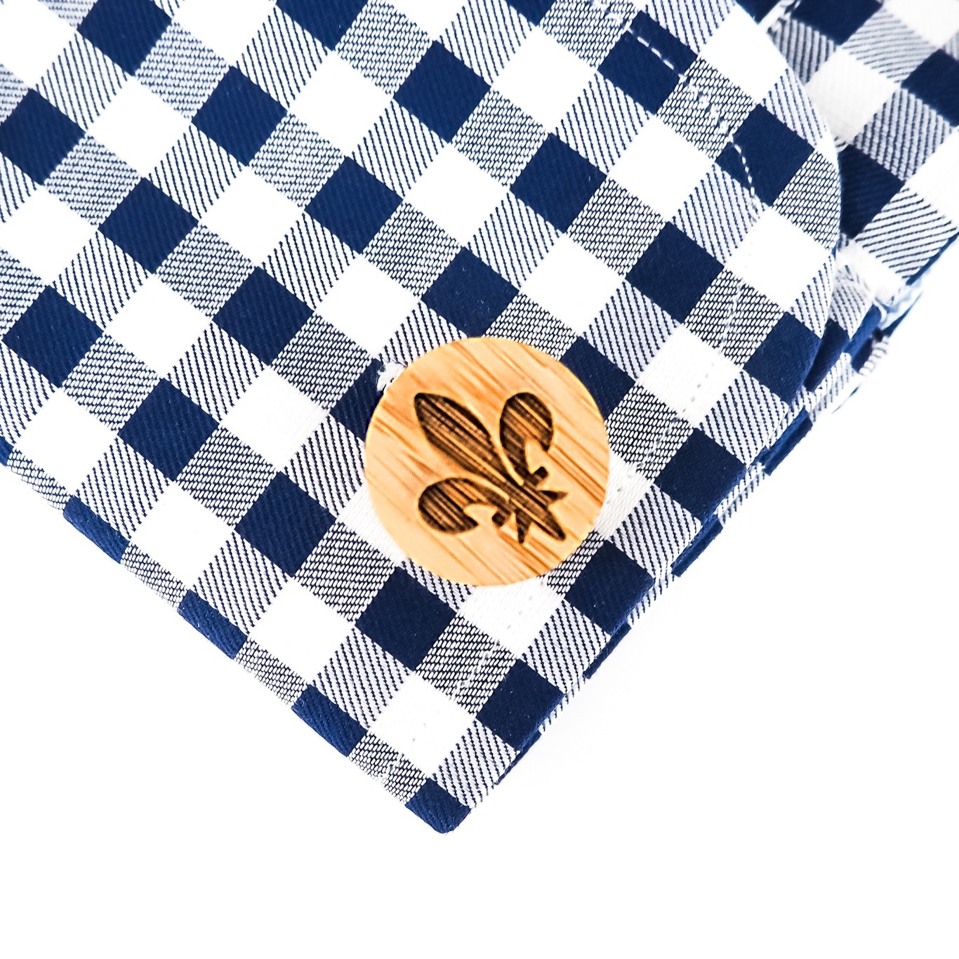 Dřevěný set - spona na kravatu a manžetové knoflíčky Ornament 