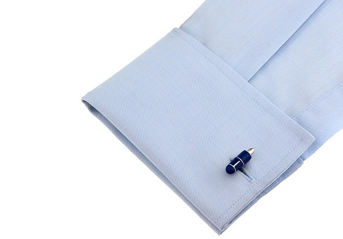 Manžetové knoflíčky Pero modré 