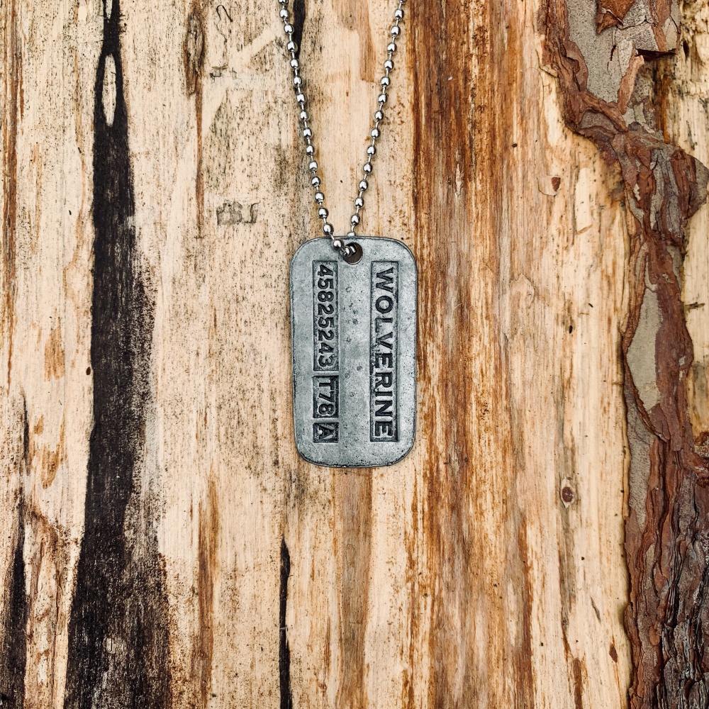 Stříbrný pánský náhrdelník Wolverine vintage