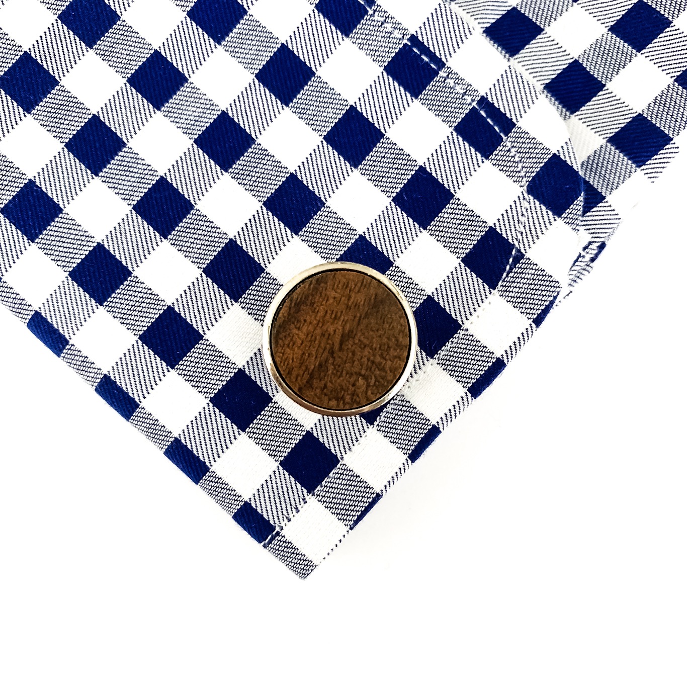 Dřevěný pánský motýlek Labyrint Dot + manžetové knoflíčky 