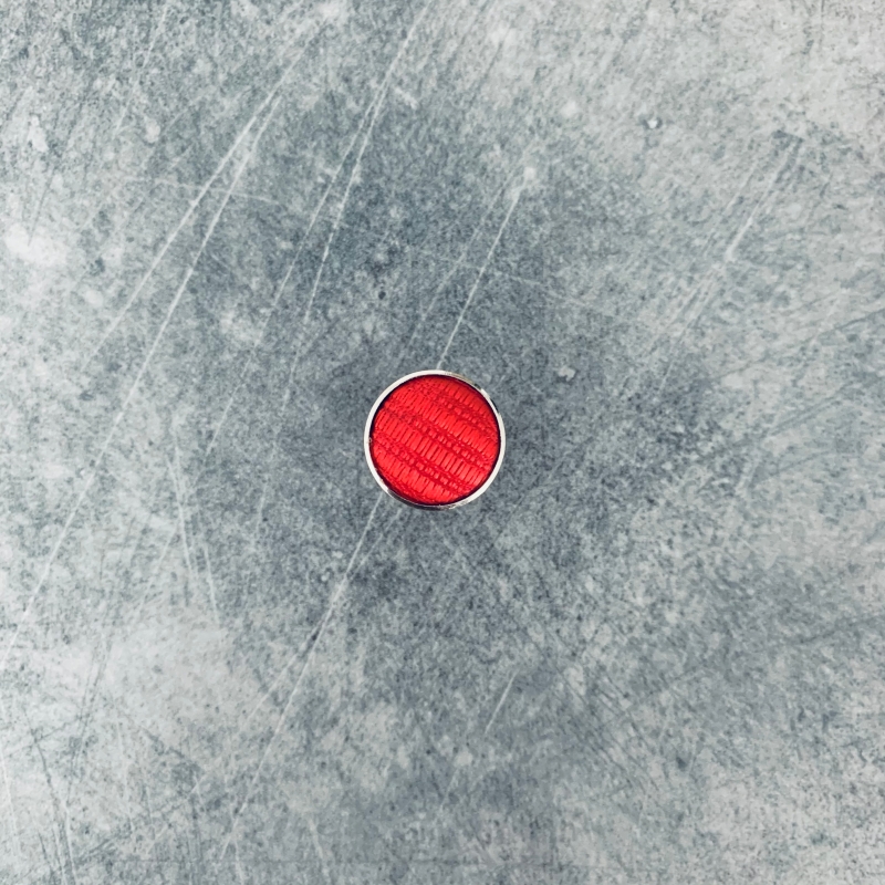 Červené manžetové knoflíčky Round Stripe