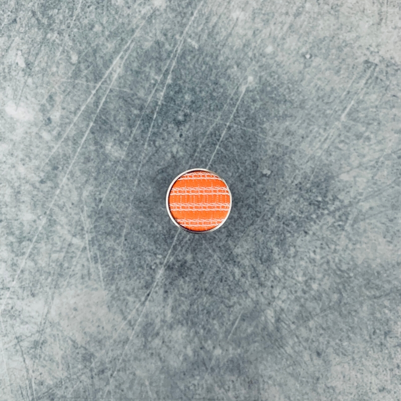 Oranžové manžetové knoflíčky Round Stripe