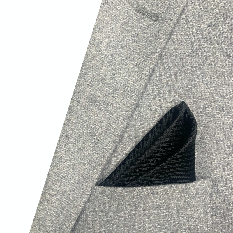 Černý kapesník Stripe 