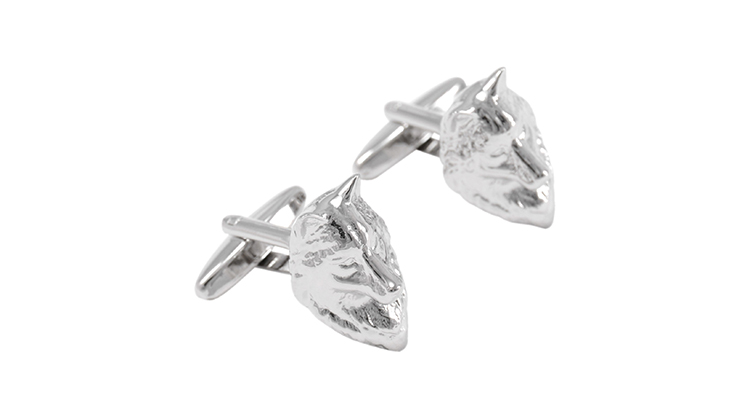 Manžetové knoflíčky Vlčí hlava