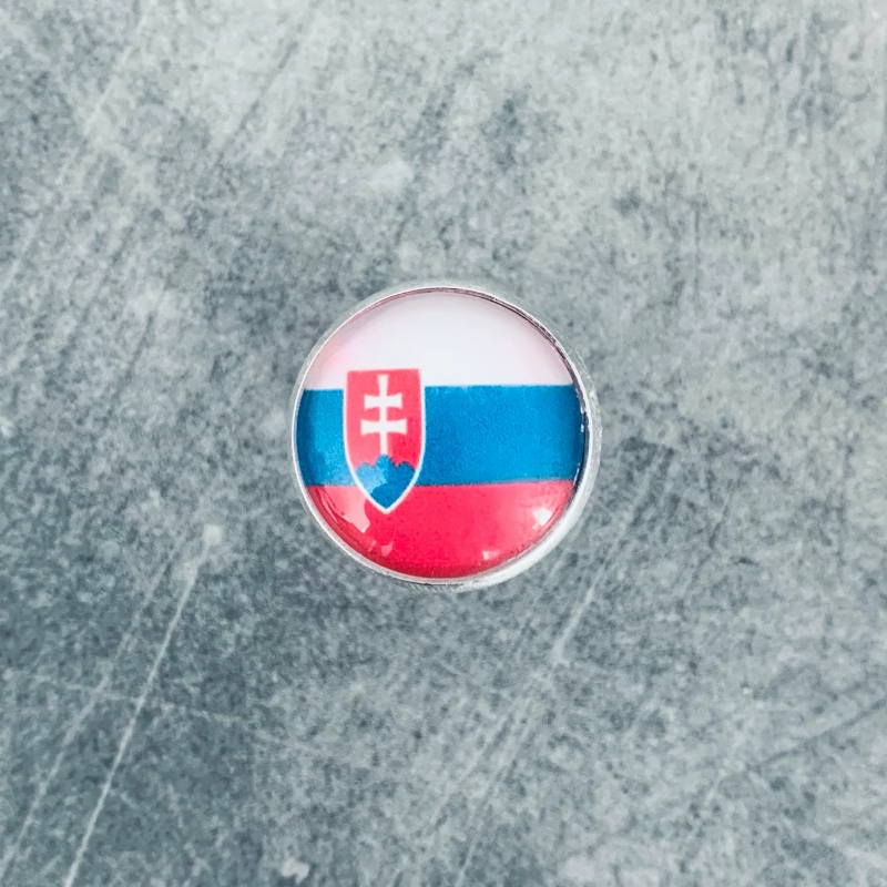 Manžetové knoflíčky Vlajka Slovenská republika - stříbrné 