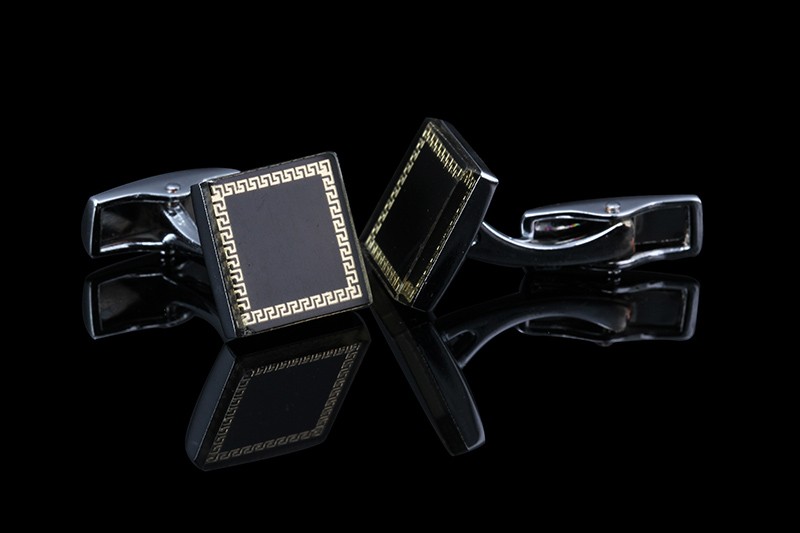 Manžetové knoflíčky Čtverec black 