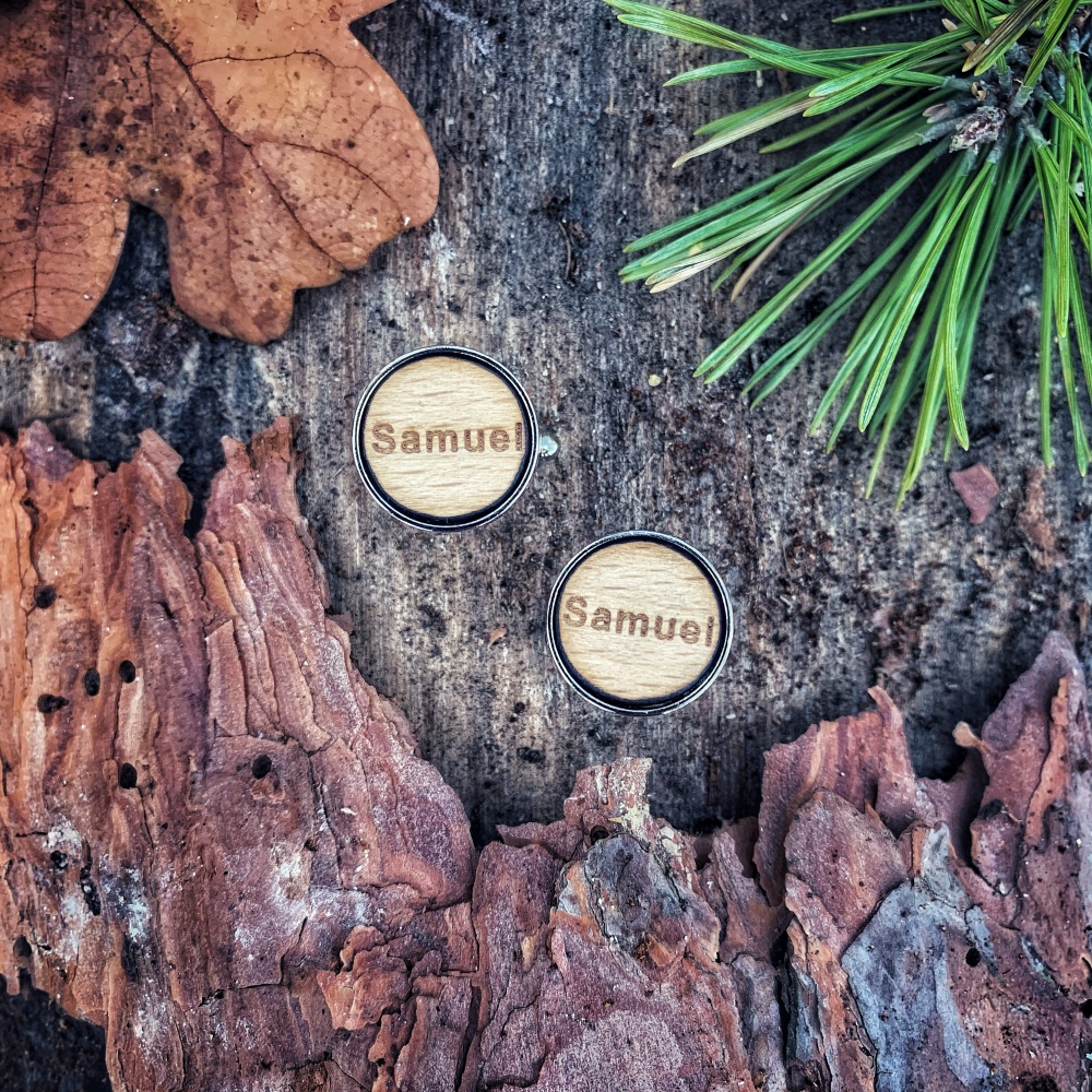 Dřevěné manžetové knoflíčky Samuel