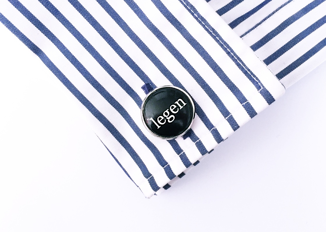 Manžetové knoflíčky Legendary - černé