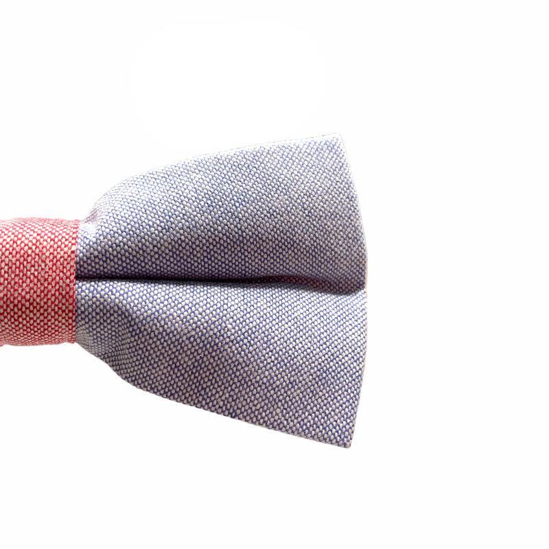 Motýlek Cotton modro - červený