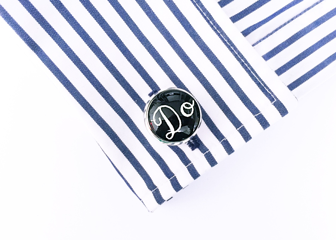 Manžetové knoflíčky I Do - černé