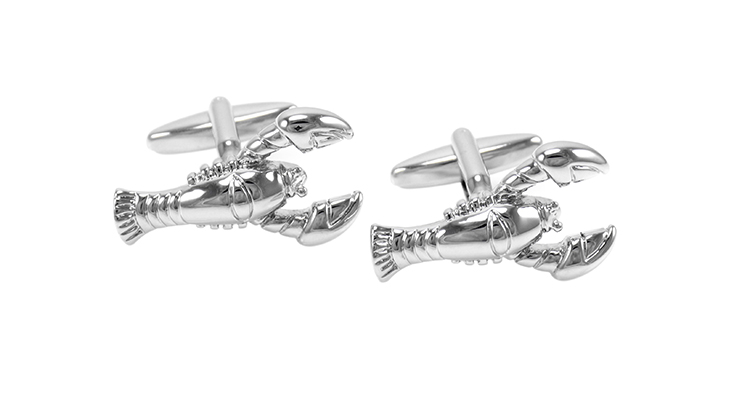 Manžetové knoflíčky Humr stříbrný 