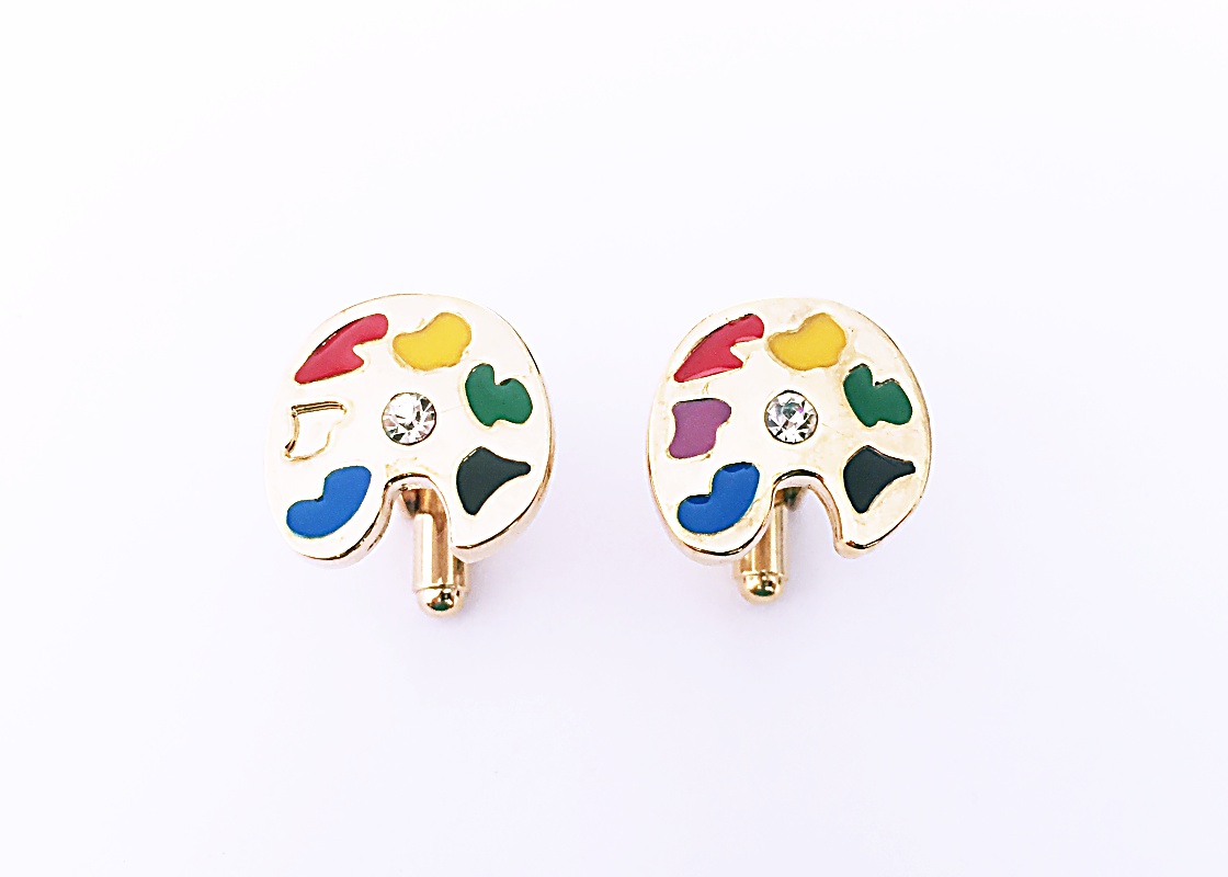 Manžetové knoflíčky Malířská paleta II. kategorie 