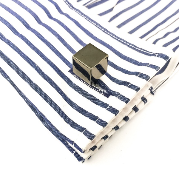 Manžetové knoflíčky Kostka šedá 