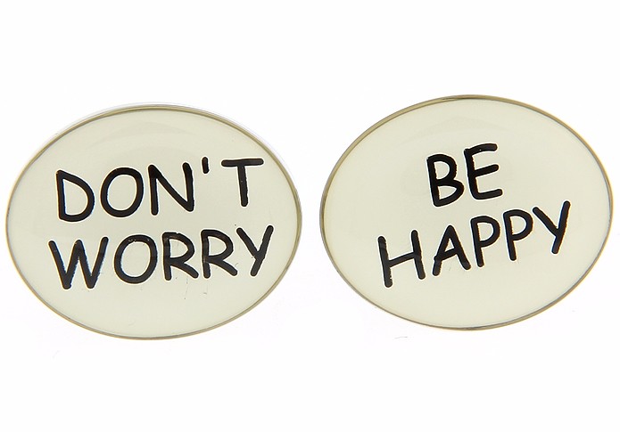 Manžetové knoflíčky Dont worry be happy 