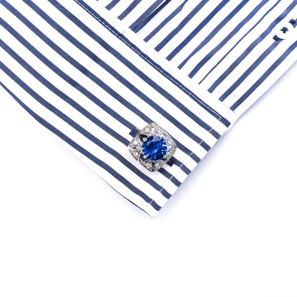 Manžetové knoflíčky Blue Star krystal 
