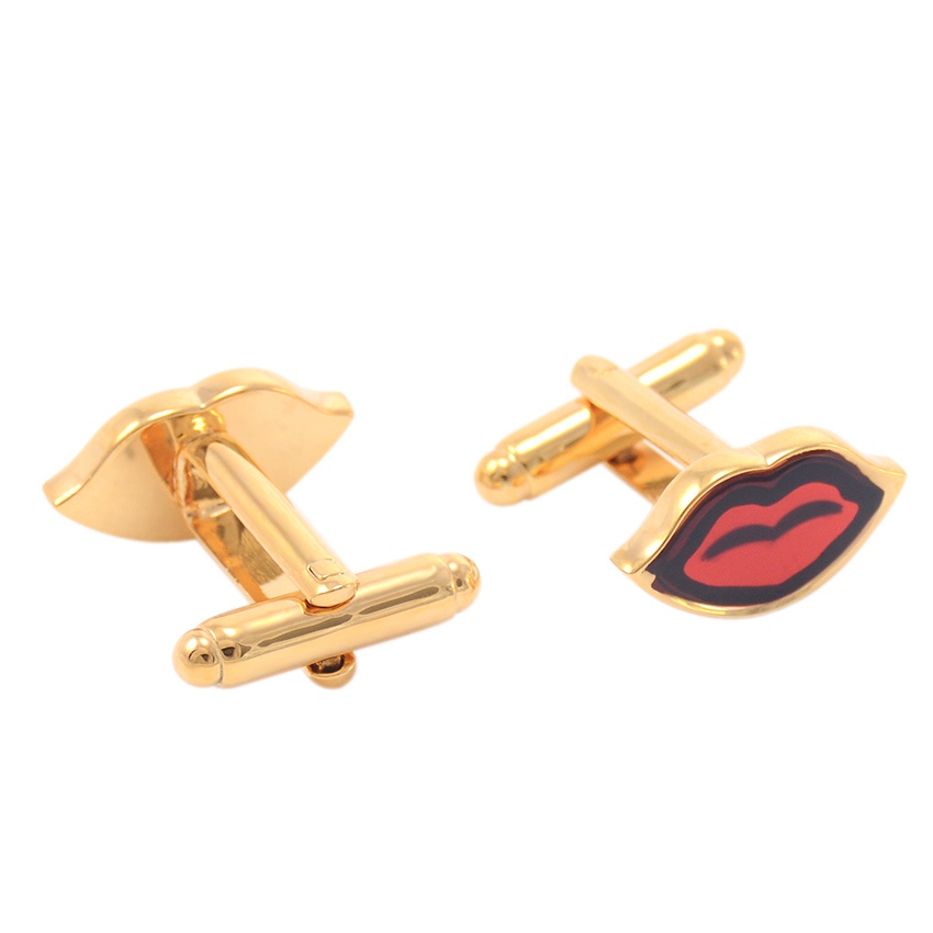 Manžetové knoflíčky Červené rty 