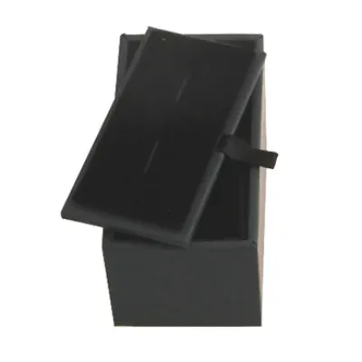 Černá dárková krabička na manžetové knoflíčky Black Velvet 