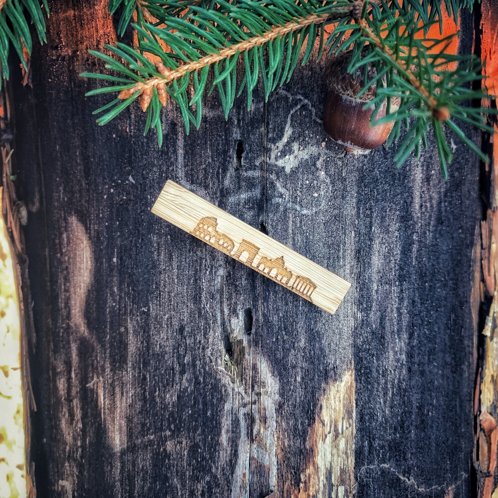 Dřevěná spona na kravatu Řím 