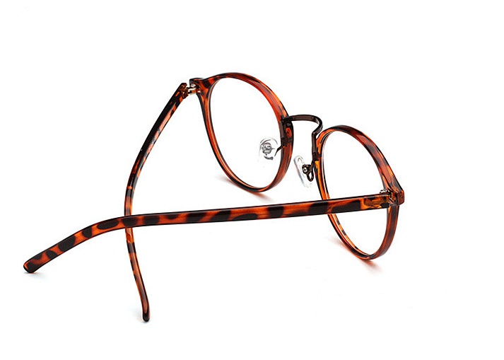 Leopardí čiré brýle Retro Vintage 