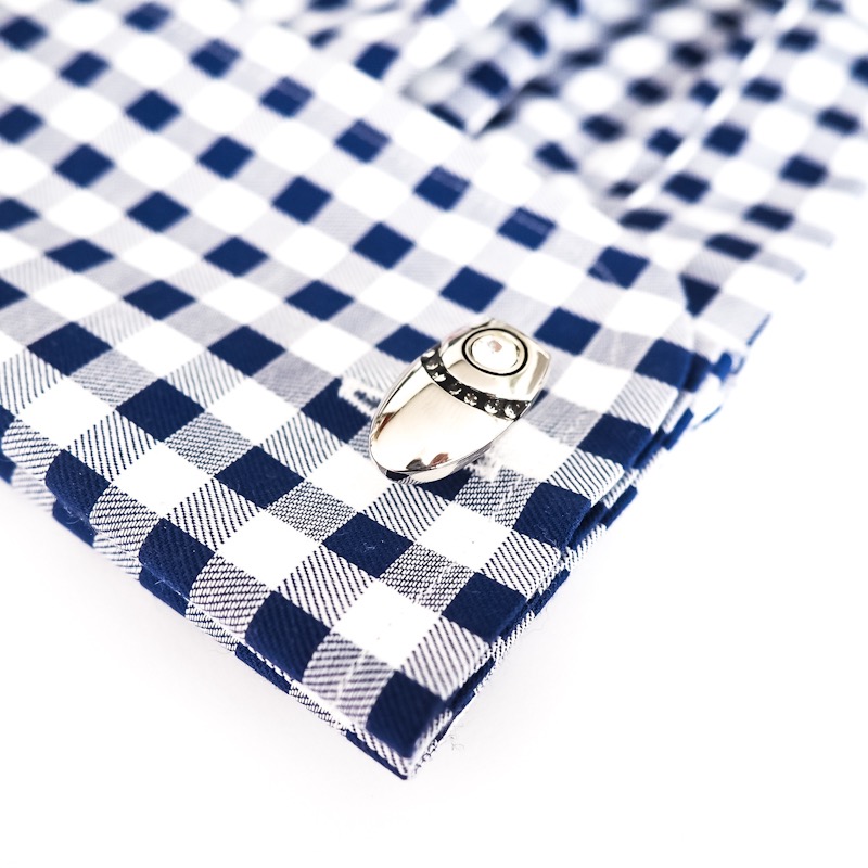 Set - spona na kravatu a manžetové knoflíčky Mouse crystal 