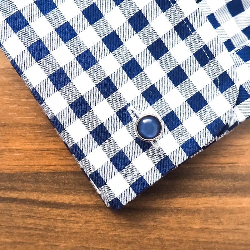 Manžetové knoflíčky Fashion Perla WHT-BLUE