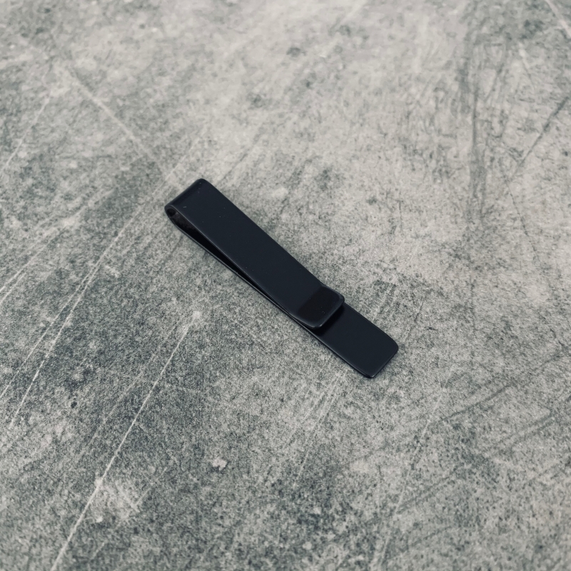 Černá spona na peníze Slim 