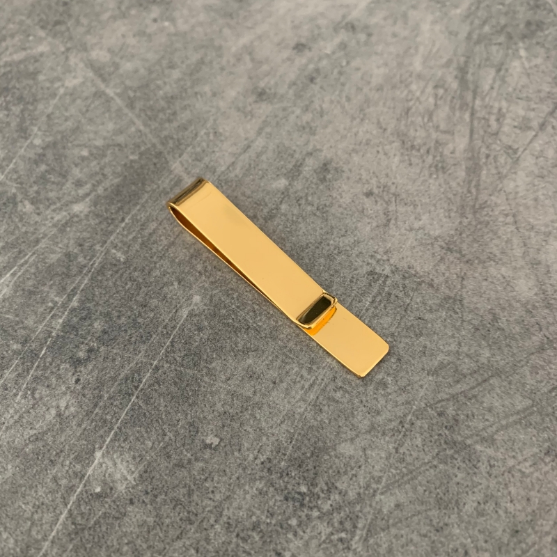 Zlatá spona na peníze Slim 