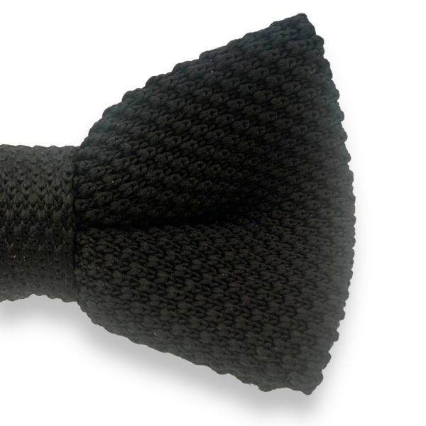 Černý pánský motýlek Knit