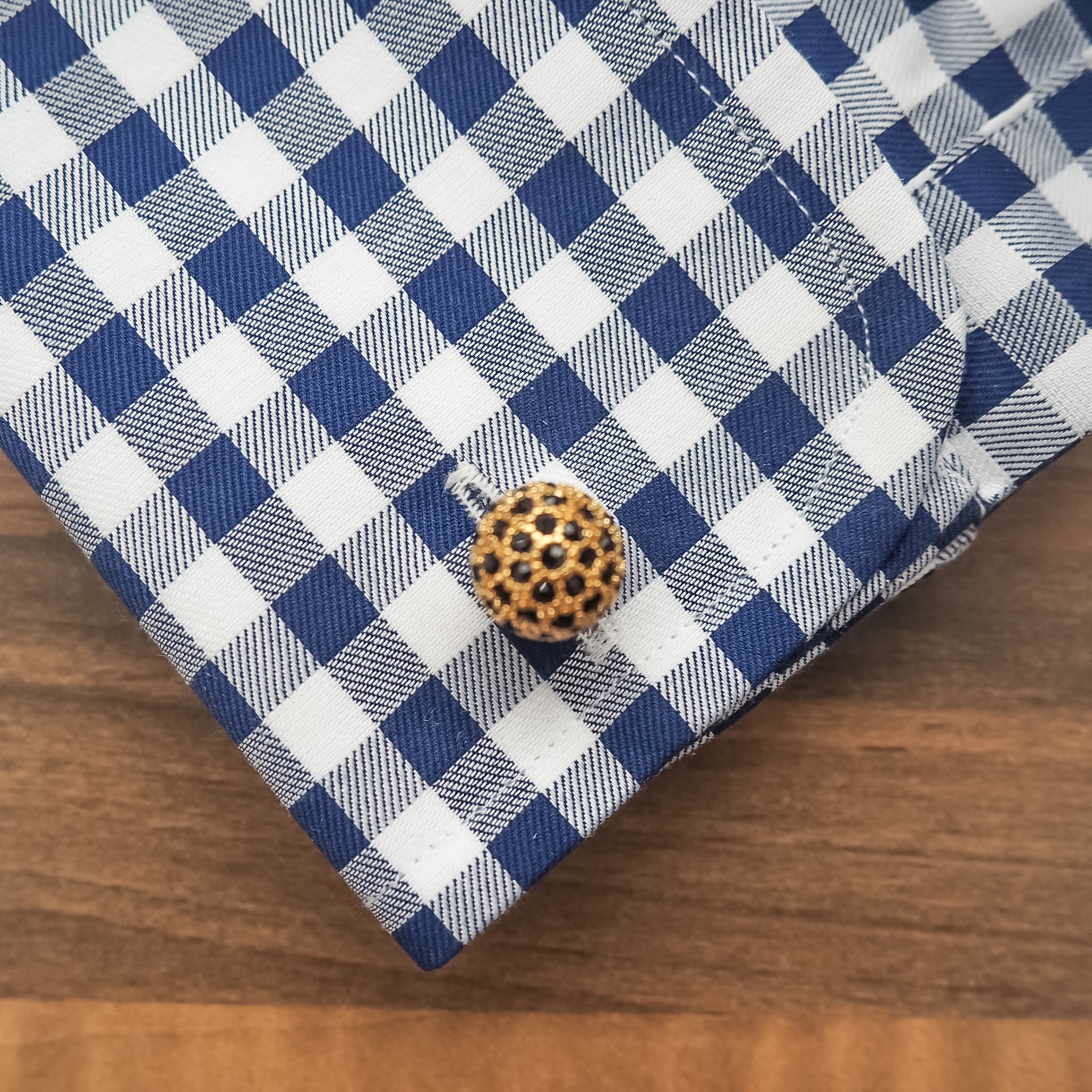 Manžetové knoflíčky Gold krystal Ball 