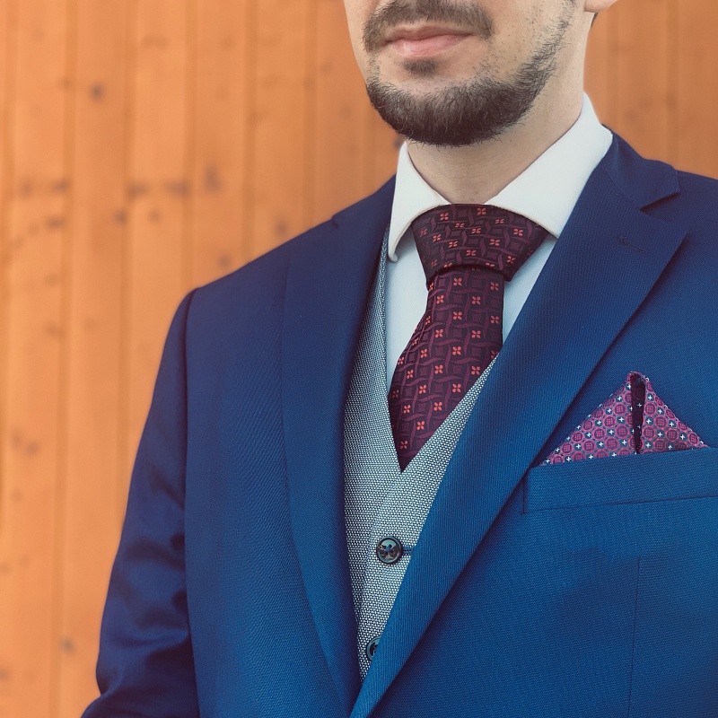 Červený kapesník do saka Line x 