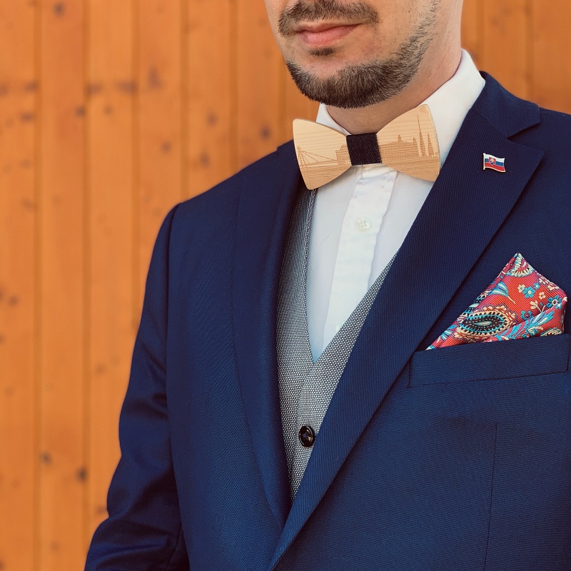 Zlatá brož Vlajka Slovenská republika 