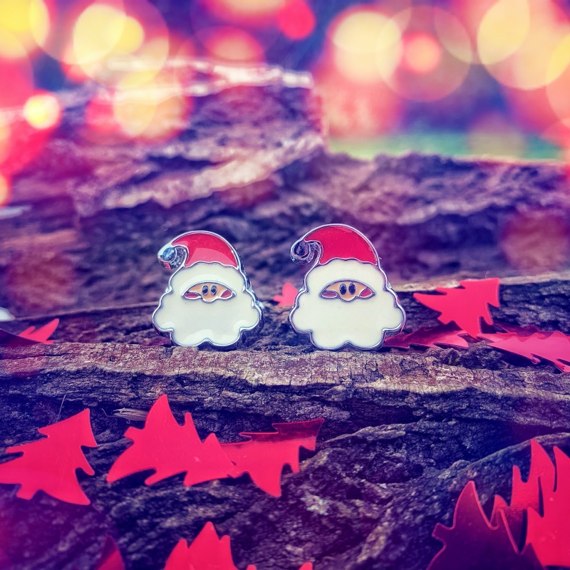 Manžetové knoflíčky Santa Claus hlava I.