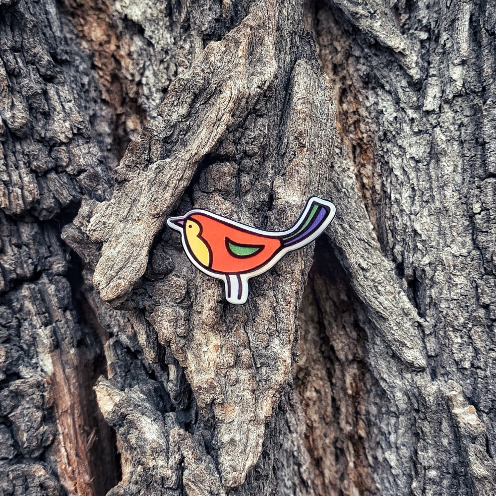 Brož Ptáček sojka 