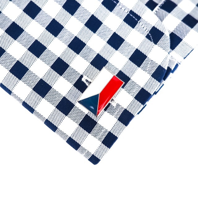 Stříbrný set - brož + spona na kravatu a manžetové knoflíčky Česká republika 