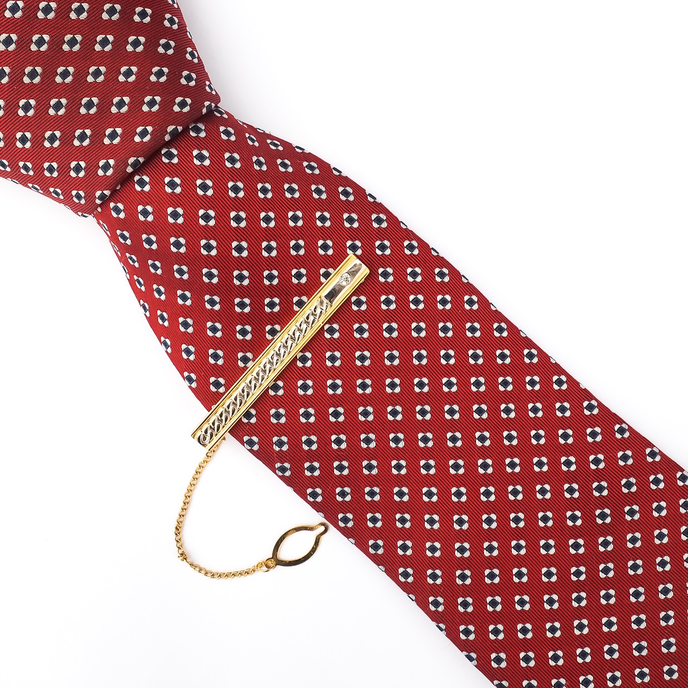 Zlatá spona na kravatu Cord 