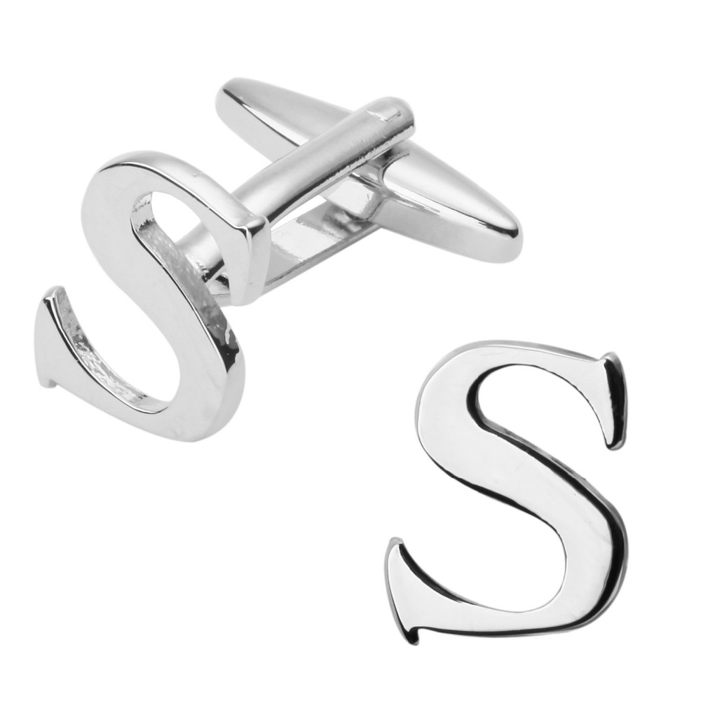 Manžetový knoflíček Iniciál S - malý 