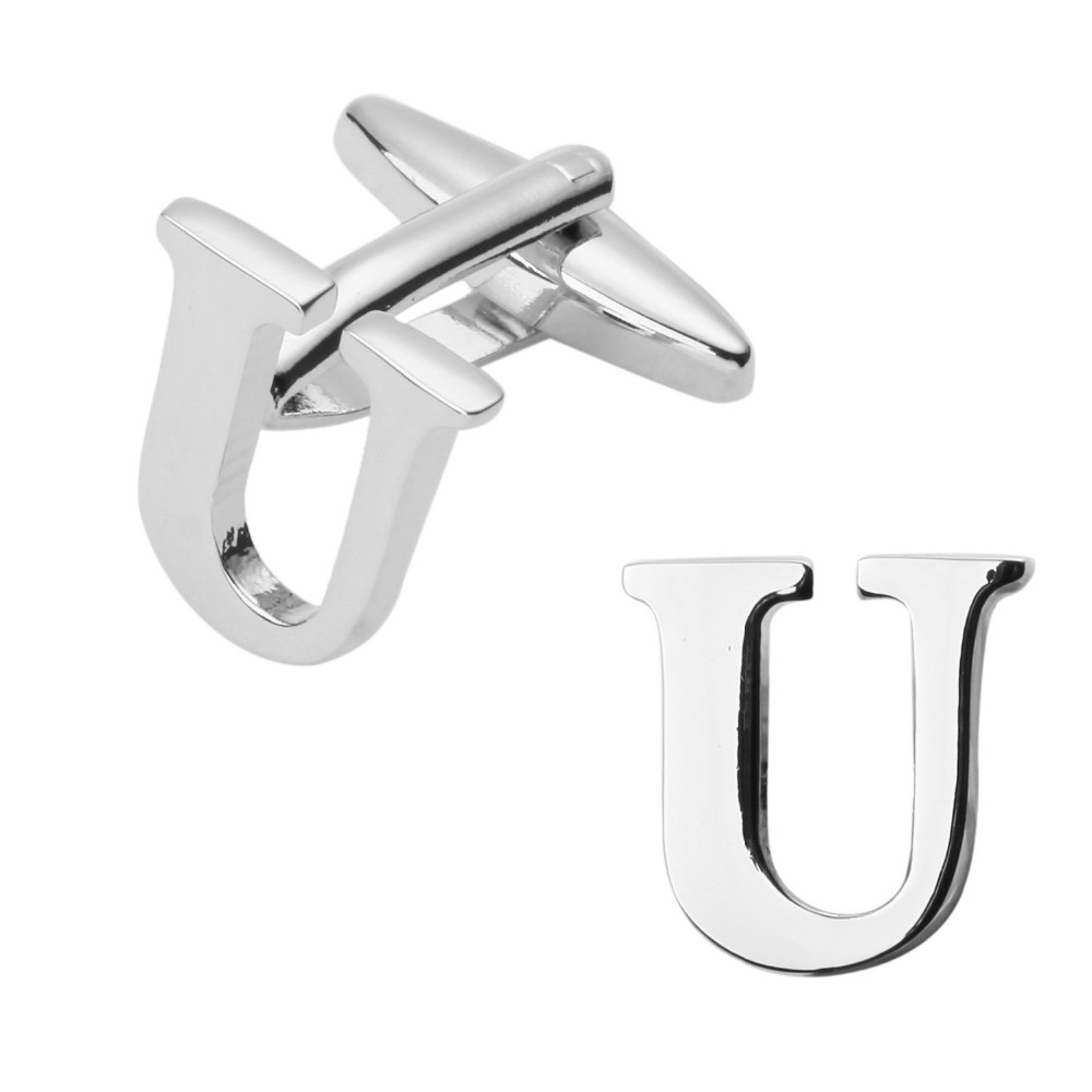 Manžetový knoflíček Iniciál U - malý 