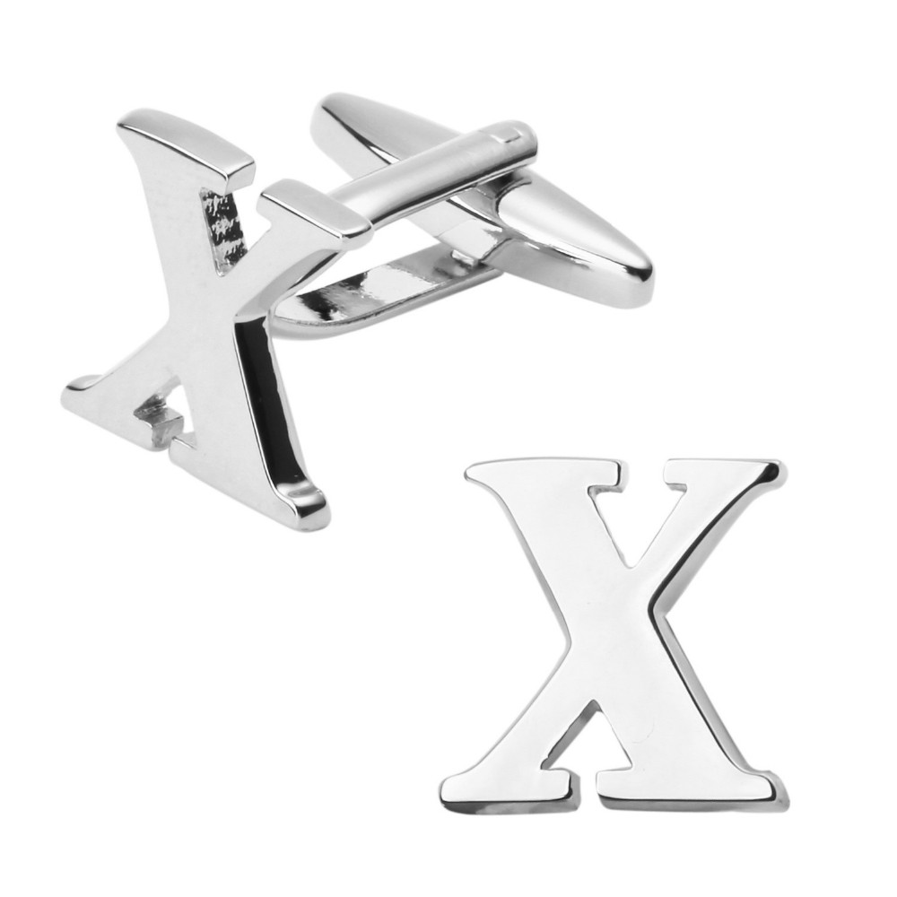 Manžetový knoflíček Iniciál X - malý 