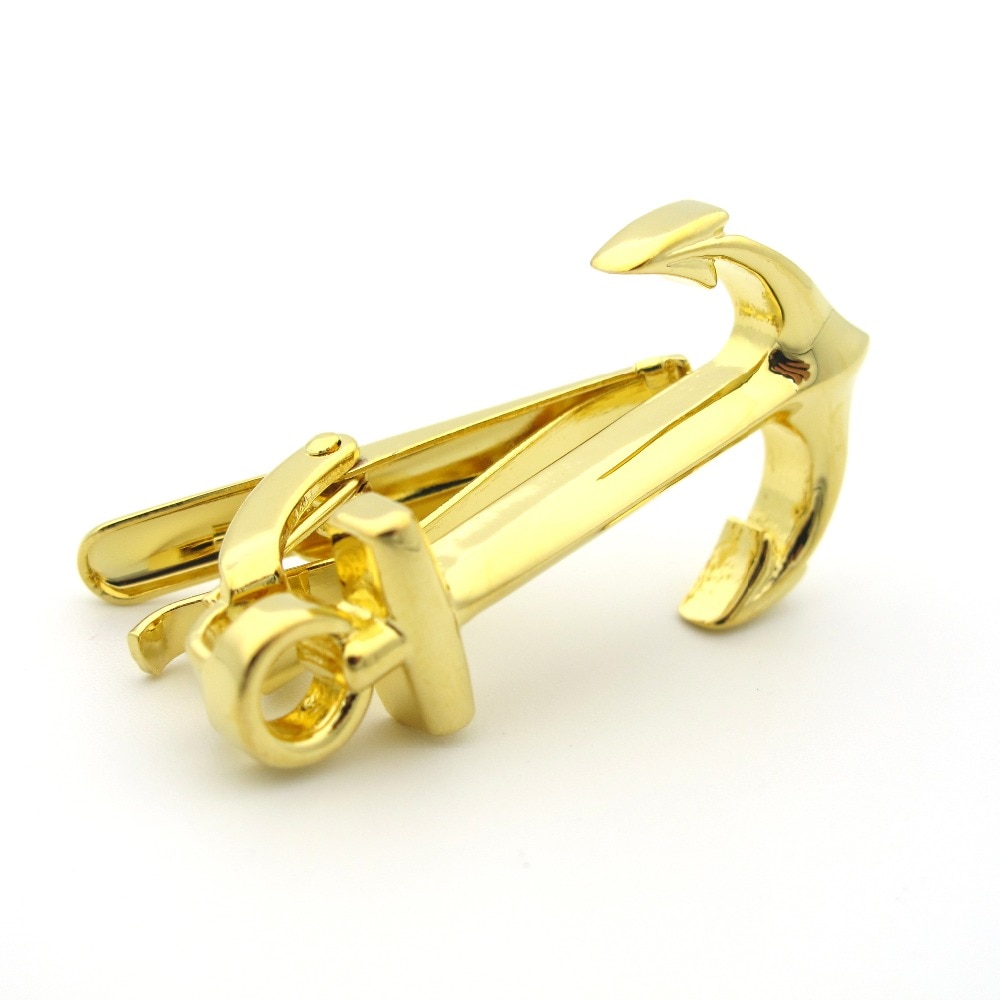 Zlatá spona na kravatu Kotva malá 