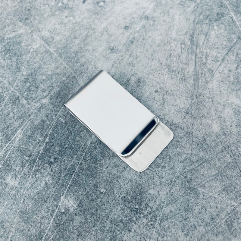 Stříbrná spona na peníze Wide 