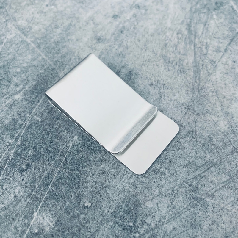 Stříbrná spona na peníze Wide I. 