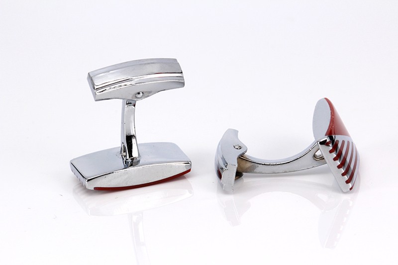 Manžetové knoflíčky Brown Halfstripes 