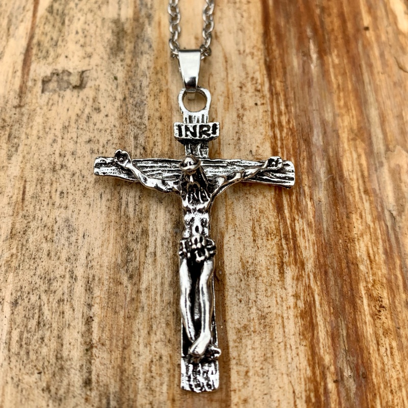 Stříbrný Růženec INRI 