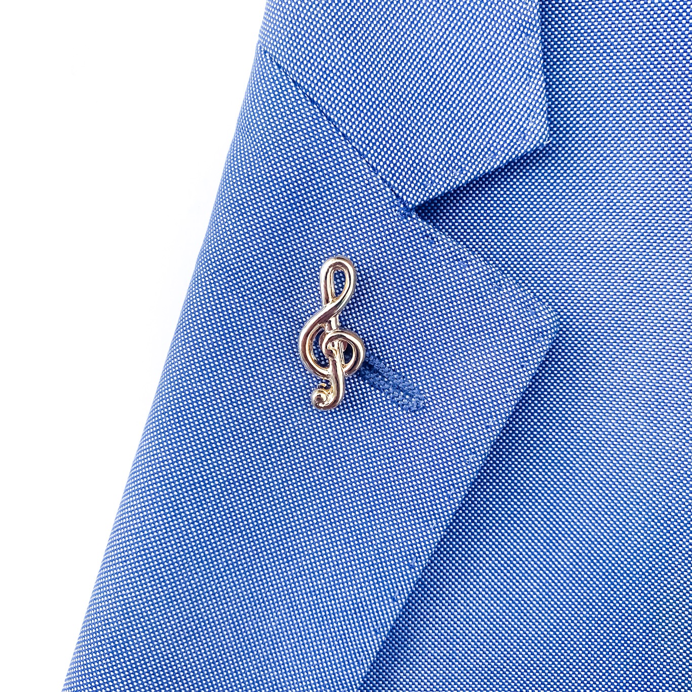 Brož Houslový klíč zlatý